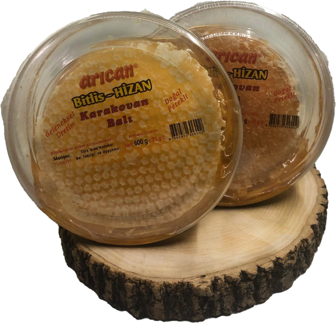 Arıcan Bitlis - Hizan Karakovan Petek Bal 600 Gr - 1